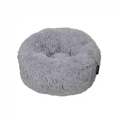 Hundebett Fuzz Light Grey
