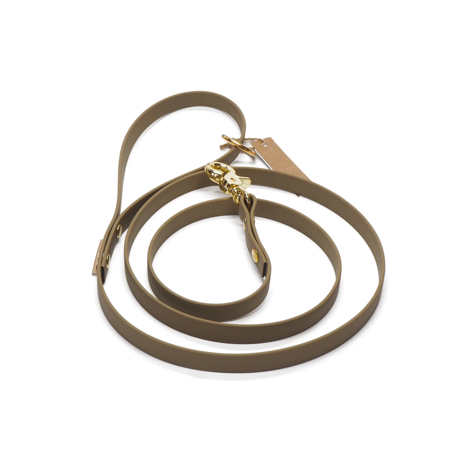 Kiezhund - BioThane® Leine "Fiete" beige