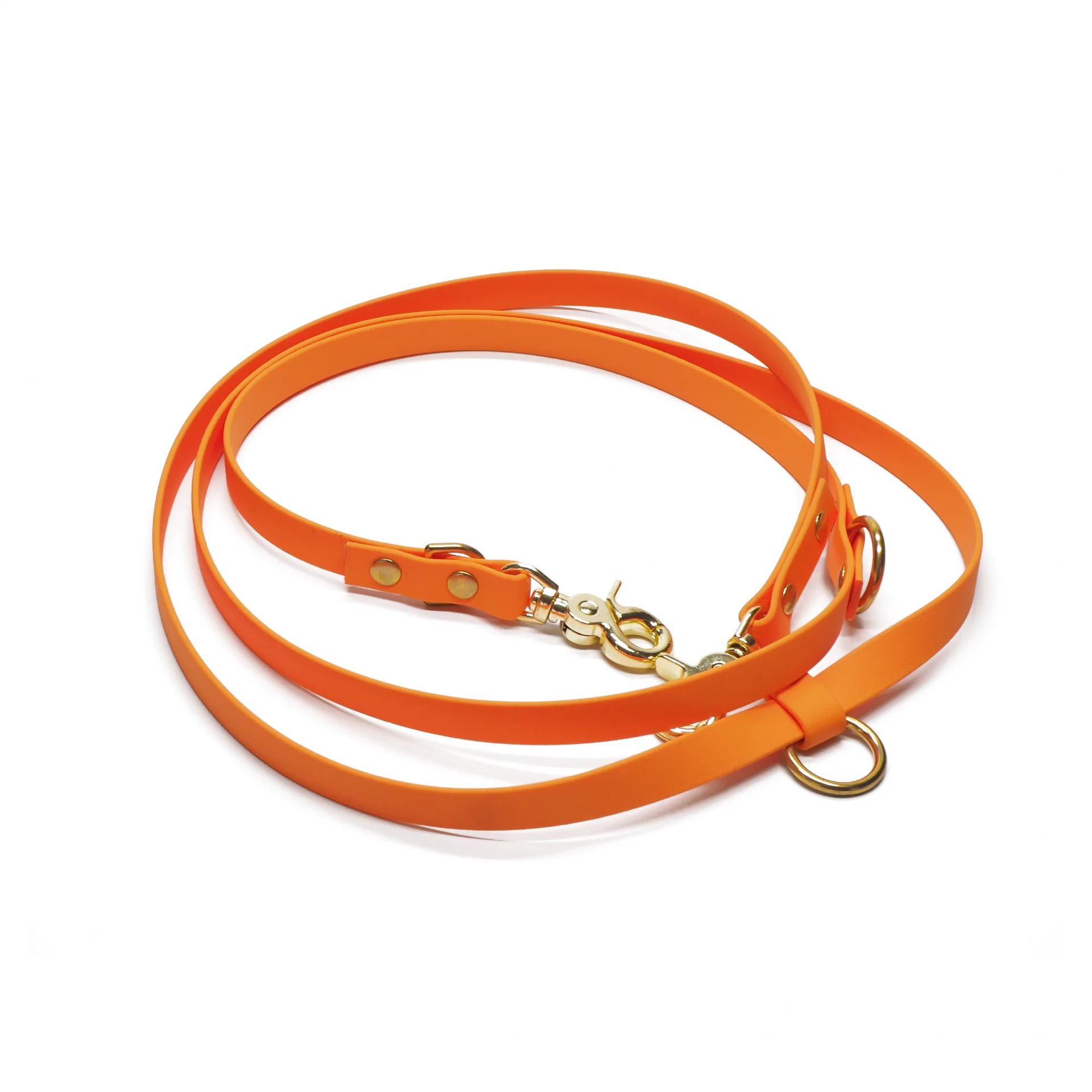 Kiezhund - BioThane® Leine "Fiete" mango