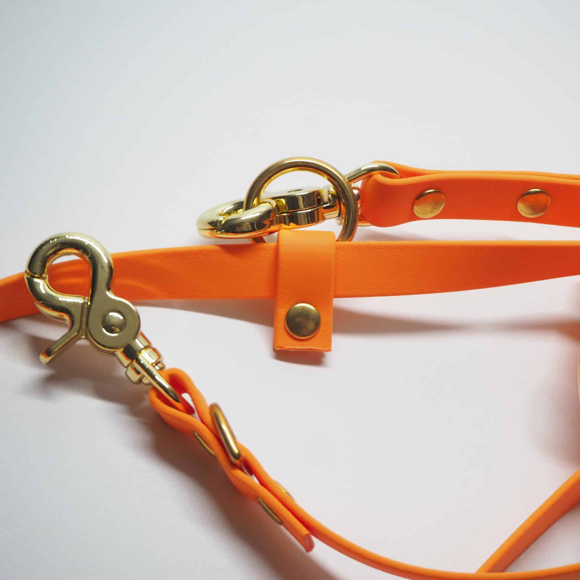 Kiezhund - BioThane® Leine "Fiete" mango – Bild 3