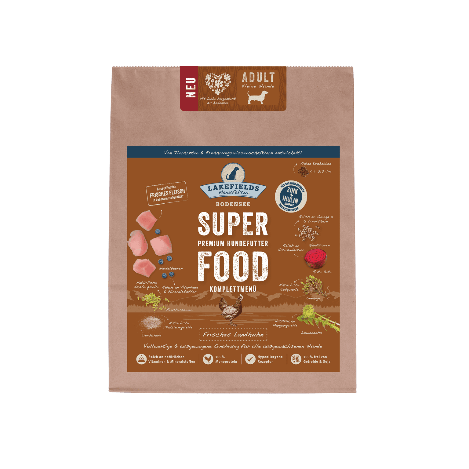 Superfood Landhuhn für kleine Hunde