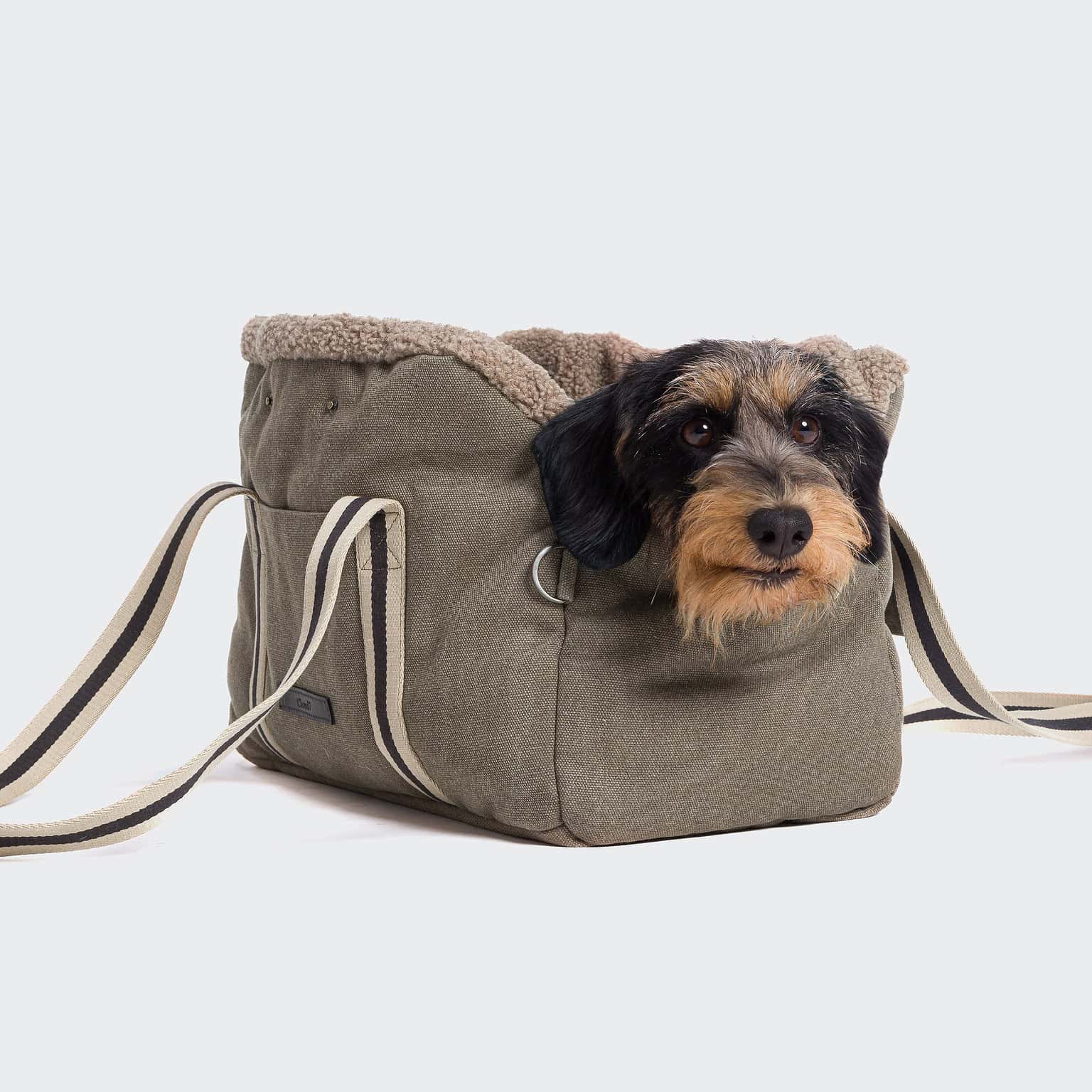 Cloud 7 - Hundetasche Lucca Canvas Basalt – Bild 5