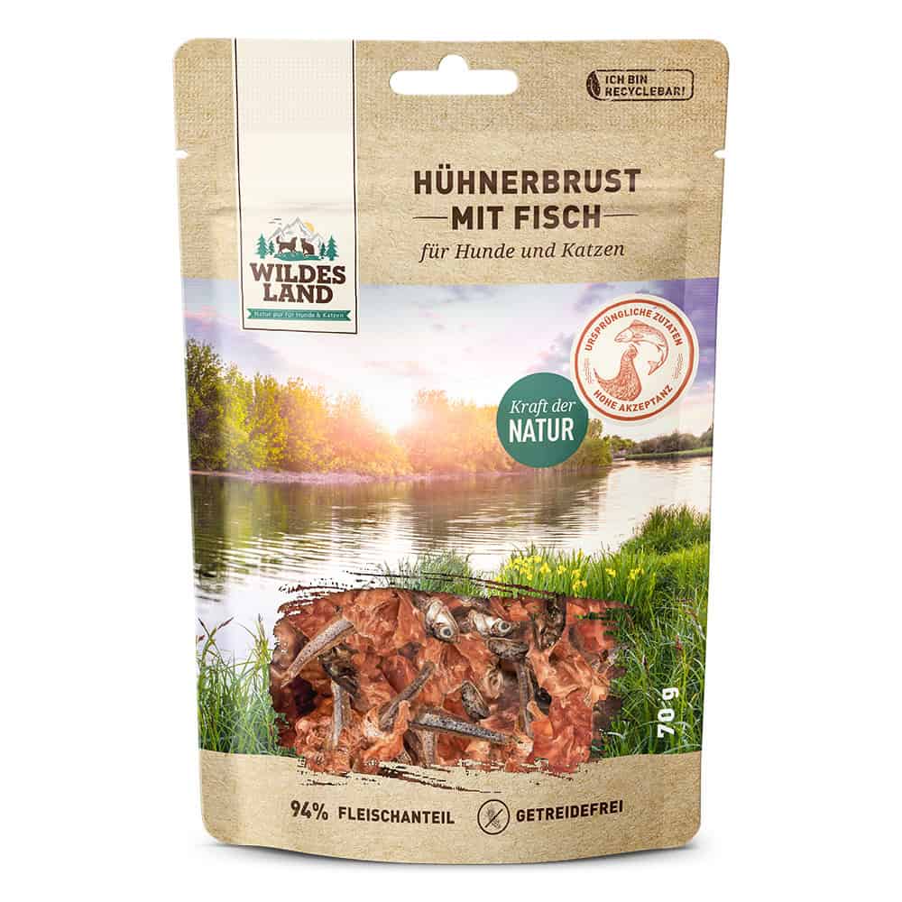 Wildes Land - Hühnerbrust mit Fisch