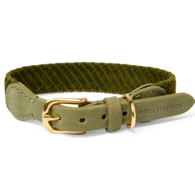 Molly and Stitch - “Serrana“ Hundehalsband Moss