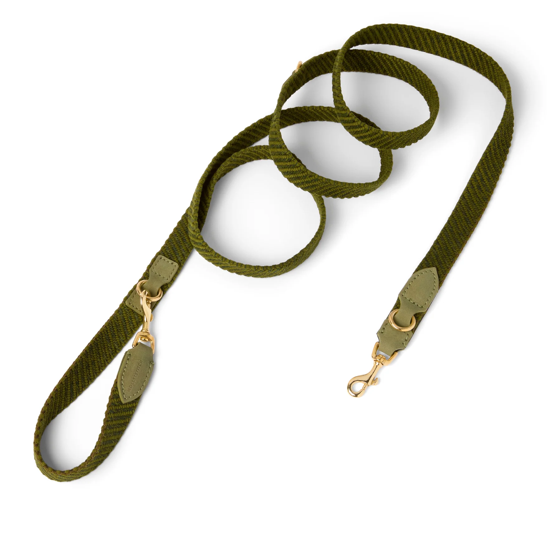 Molly and Stitch - “Serrana“ Hundeleine Moos 3x verstellbar