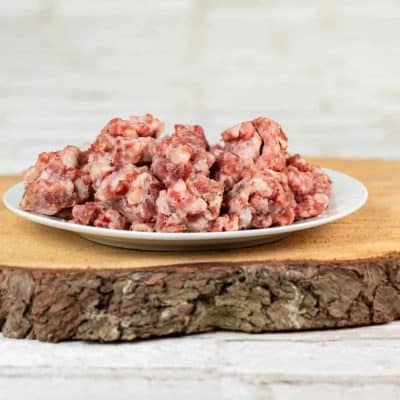 Ziegenmuskelfleisch gewolft