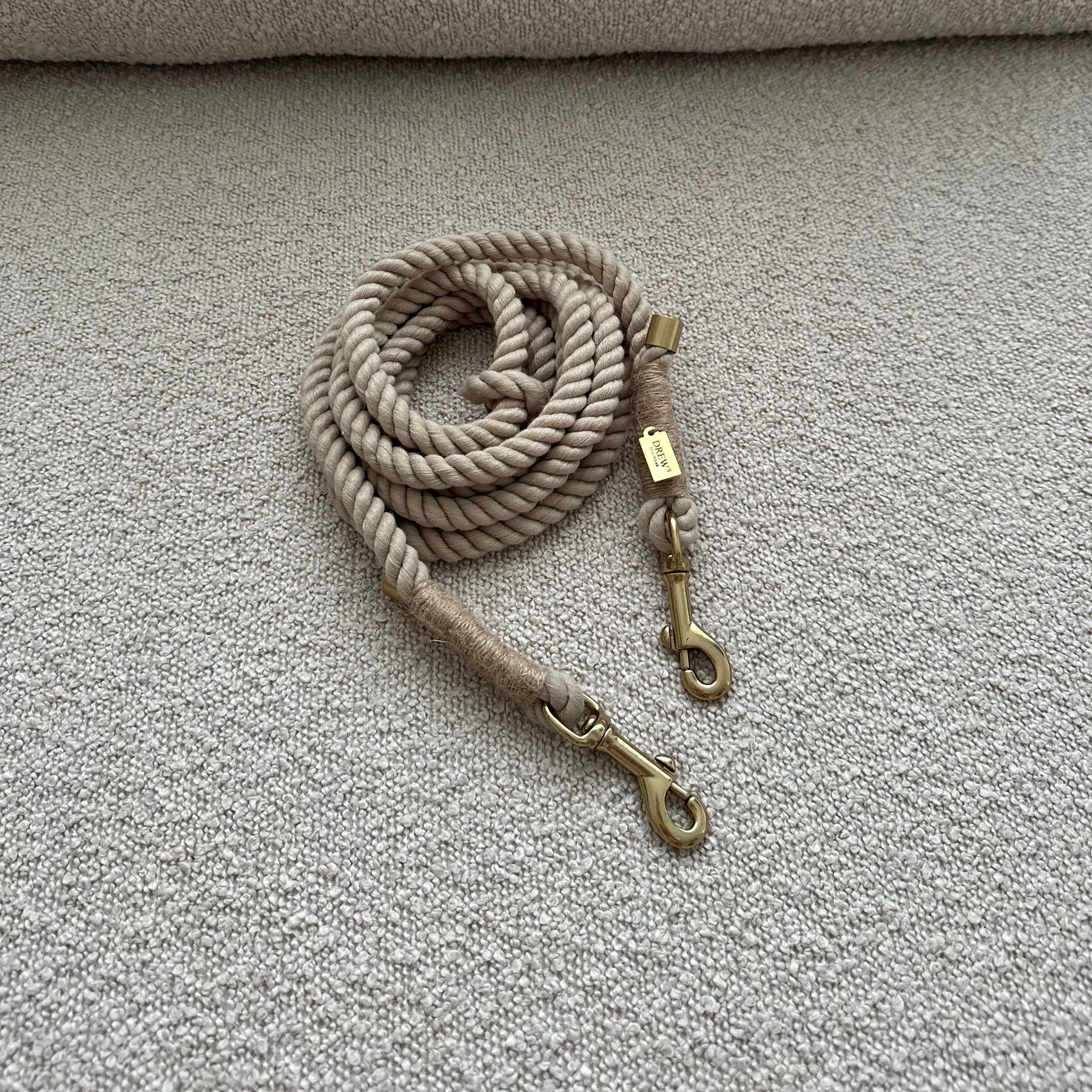 Drew´s Dogwear - Leine Beige Standard – Bild 2