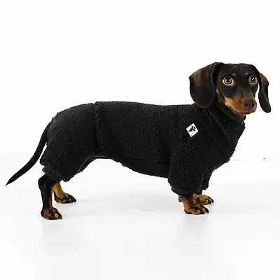 Hundemantel aus Felloptik, warm und kuschelig, perfekt für kleine Hunde im Winter, stylish und funktional, erhältlich bei Kiezhund Hundeshop, hochwertiges Hundezubehör für kalte Tage.