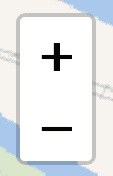 zoom function, a plus sign and a minus sign