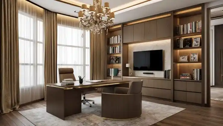 custom home office renovation