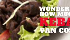 Wondering How Much A Kebab Van Cost? Fresh kebab dish with beef and vegetables, catering services by KK Catering.