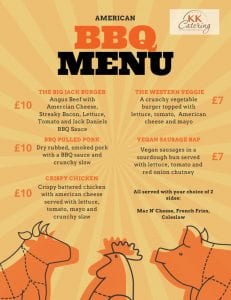 Juice, BBQ, catering, American, chicken, vegan, pork, fries, coleslaw, event food, West Midlands.