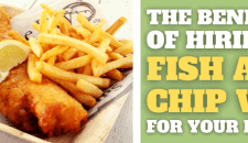 The Benefits Of Hiring A Fish And Chip Van For Your Event Fresh fish and chips with fries and tartar sauce from KK Catering, perfect for event catering needs.