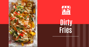 Crunchy cheesy loaded fries with toppings and sauces for a satisfying snack or meal.