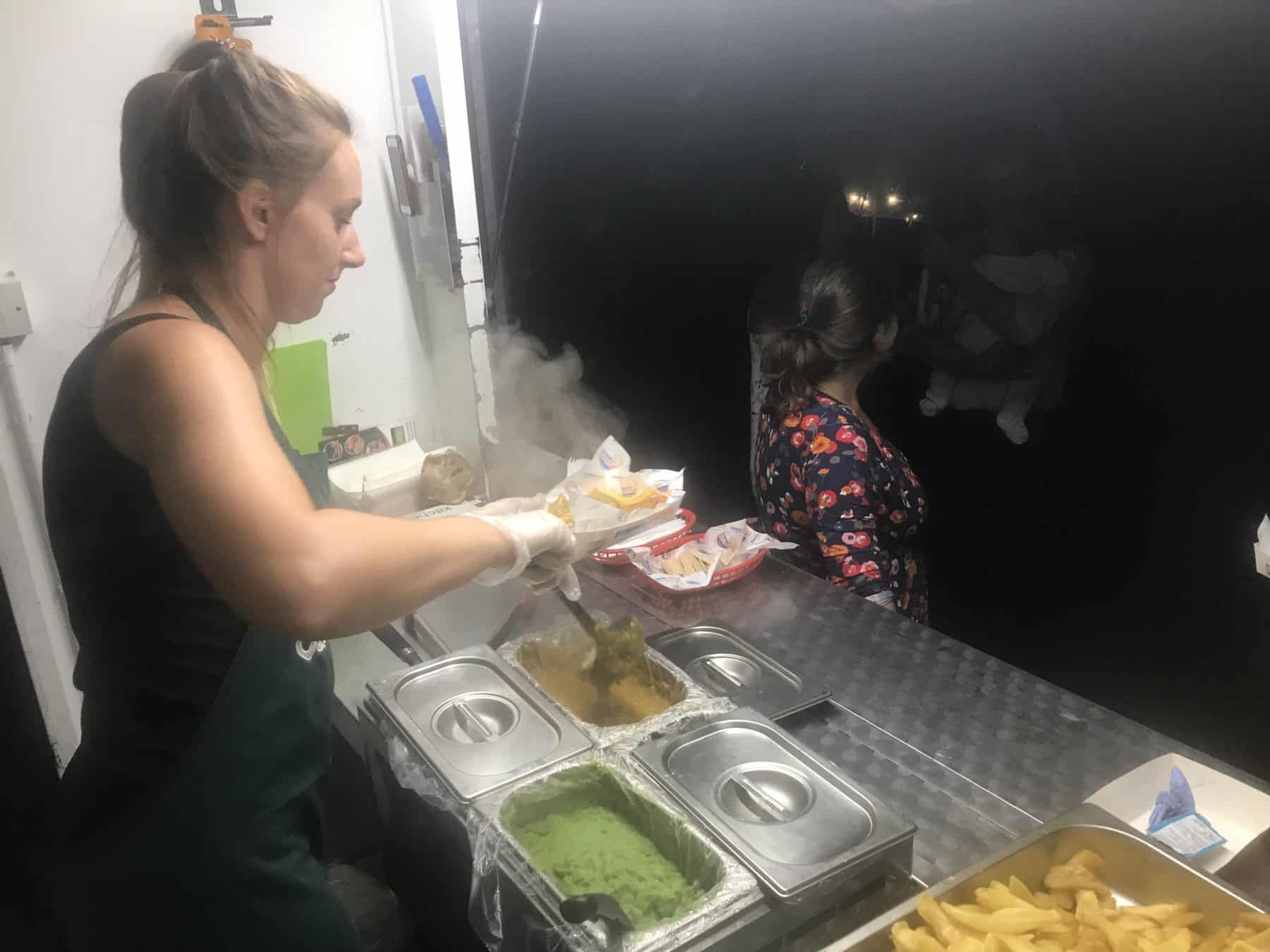 Fish and chip van catering for weddings in Preston