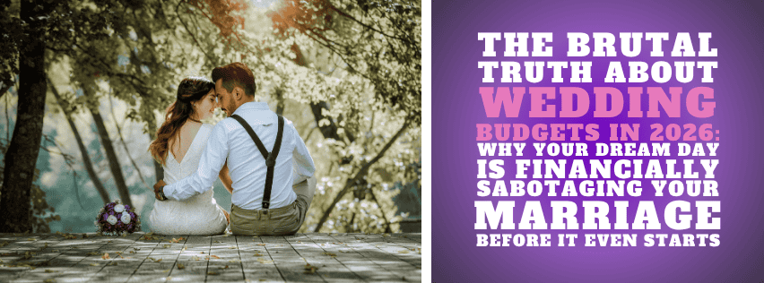 Beautiful wedding couple sitting outdoors in nature, symbolic of wedding catering and events.