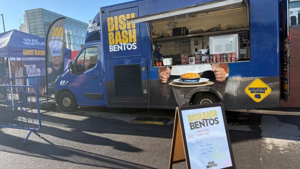 branded catering van from kk catering