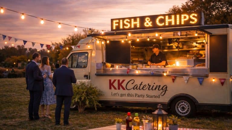 Alternative to a wedding buffet - Fish and Chip Van