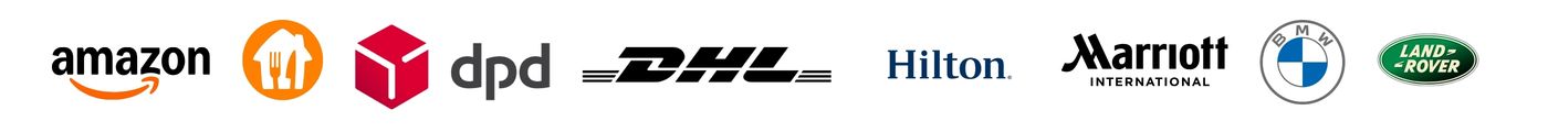 Trusted by Amazon, IKEA, DPD, DHL, Hilton, Marriott, BMW and Land Rover