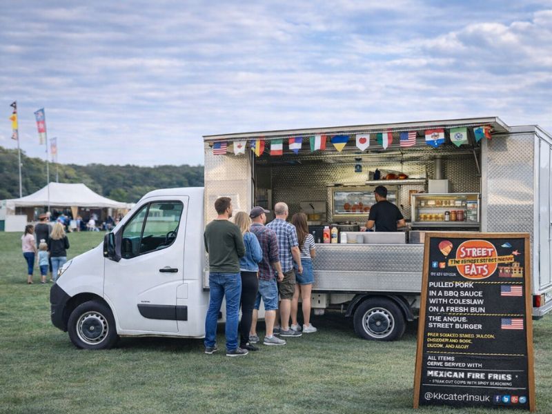 street food van hire at a corporate event