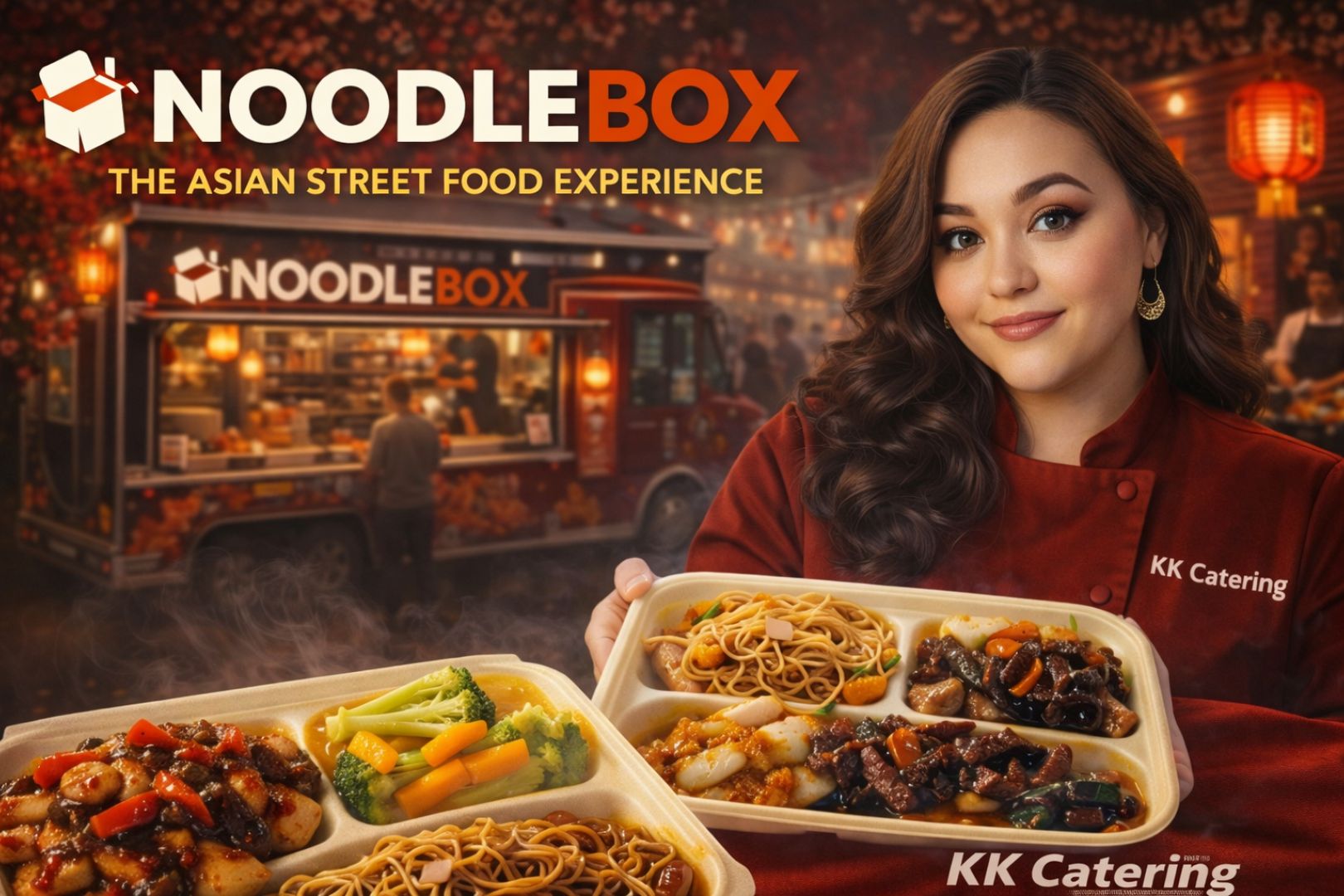 Asian street food from NoodleBox with KK Catering at NoodleBox.
