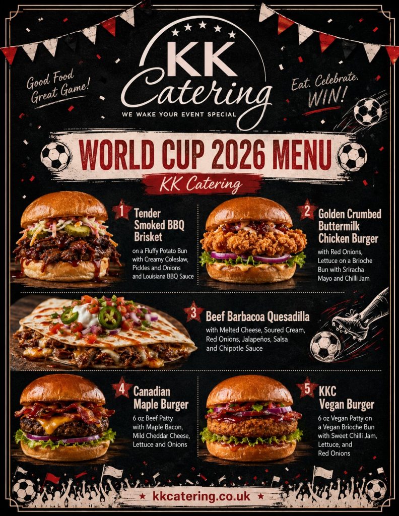 World Cup 2026 burger van menu