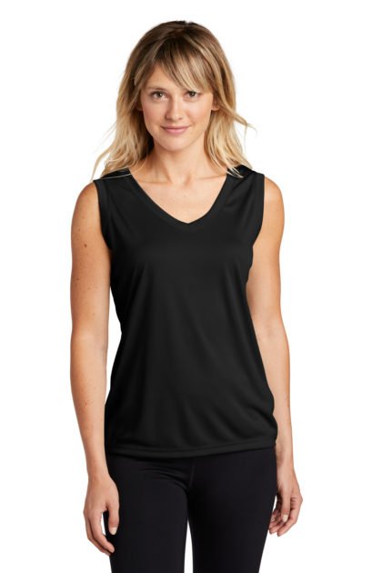 Sport-Tek® Ladies Sleeveless PosiCharge® Competitor™ V-Neck Tee