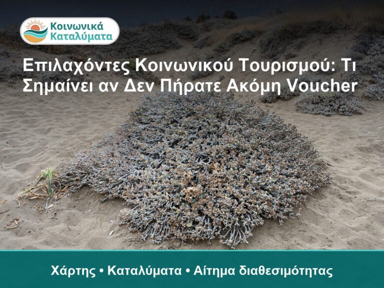 Επιλαχόντες Κοινωνικού Τουρισμού: Τι Σημαίνει αν Δεν Πήρατε Ακόμη Voucher - Χάρτης • Καταλύματα • Αίτημα διαθεσιμότητας