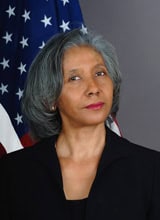 Cindy Courville: MA and PhD 1980.  Former US Ambassador to the African Union
