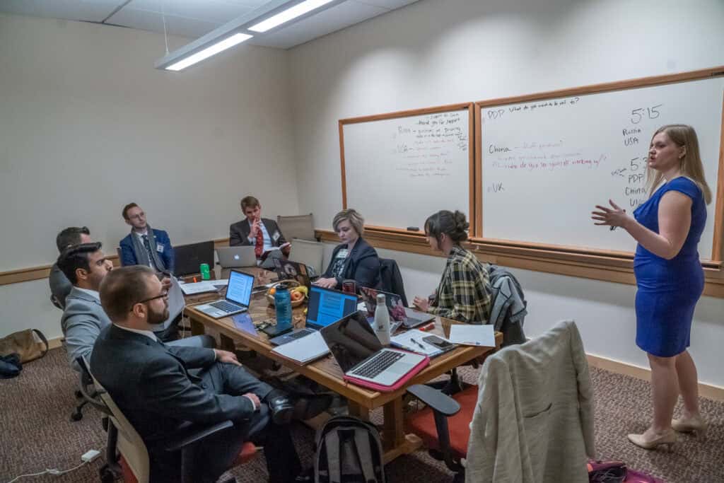 US Army War College simulation room