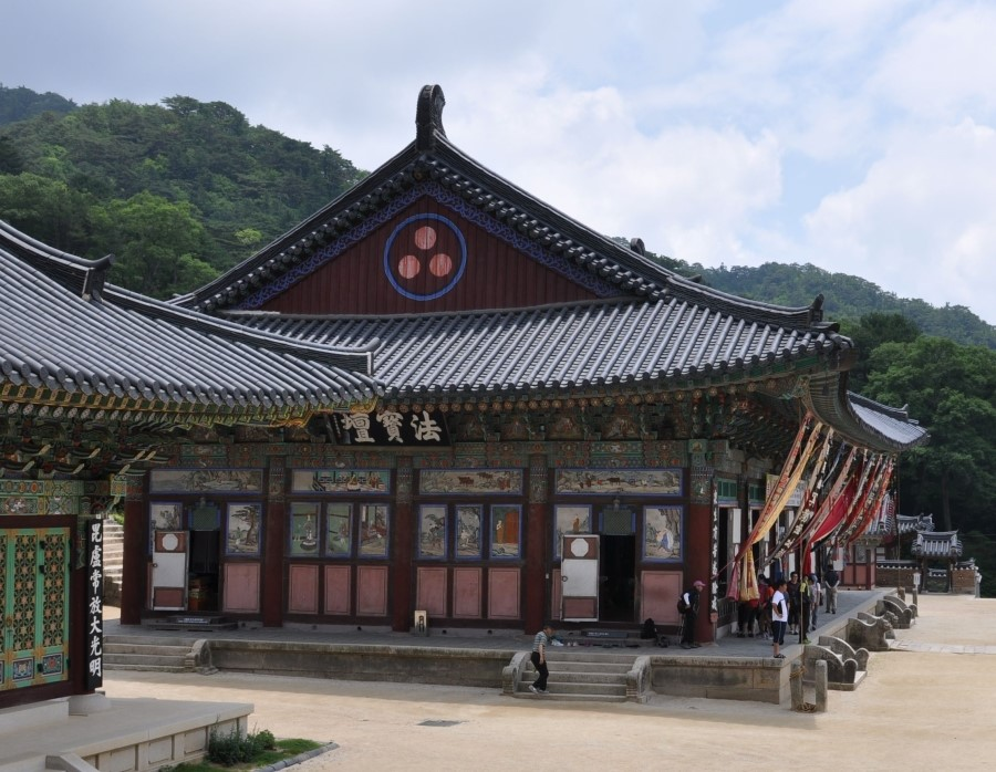 Haeinsa Temple in Korea, a UNESCO World Heritage site known for housing the Tripitaka Koreana and surrounded by serene mountain scenery