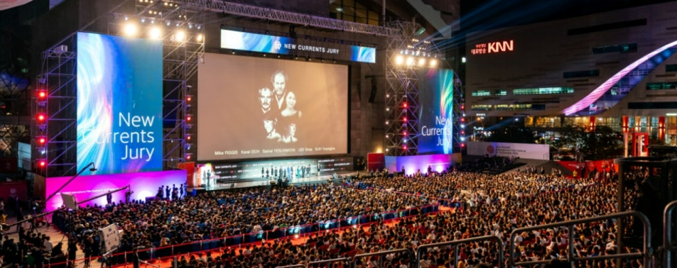 Red carpet event at the Busan International Film Festival.