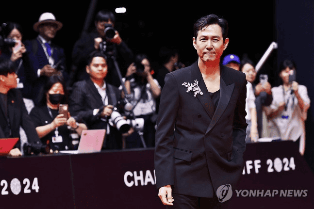 Red carpet event at the Busan International Film Festival.