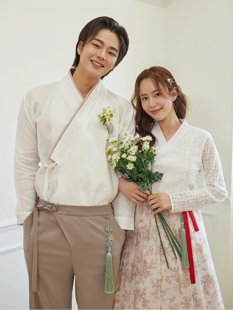 Modern fusion hanbok blending traditional and contemporary design.