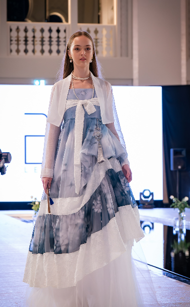 Modern fusion hanbok blending traditional and contemporary design.