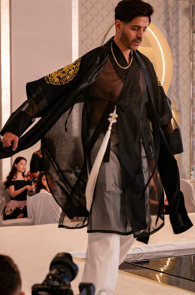 Modern fusion hanbok blending traditional and contemporary design.