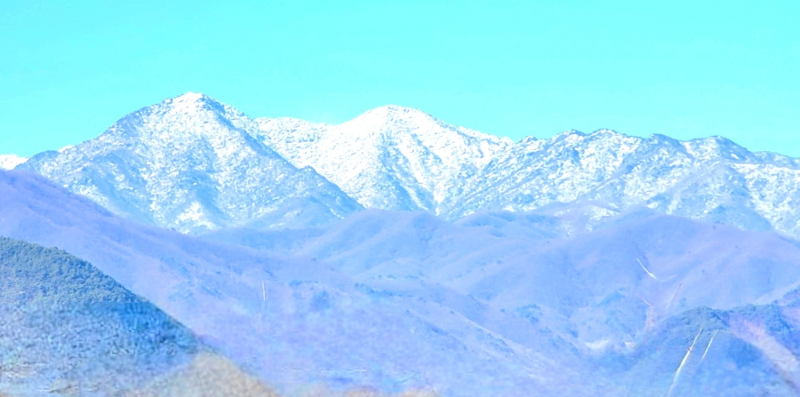 Jirisan National Park mountain landscape in South Korea
