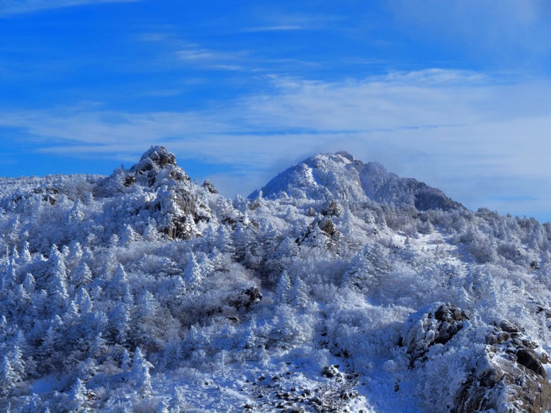 Jirisan National Park mountain landscape in South Korea