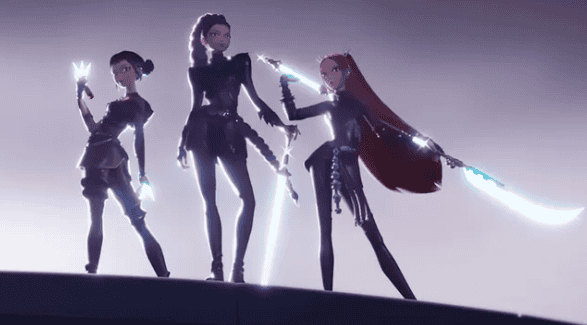Character concept art of each idol in K-Pop Demon Hunters