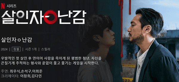 A Killer Paradox Netflix drama poster showing main character’s duality