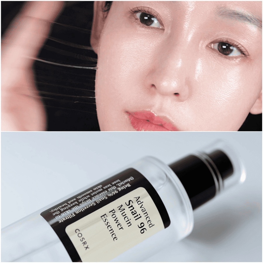 COSRX Advanced Snail 96 Mucin Essence bottle on neutral background