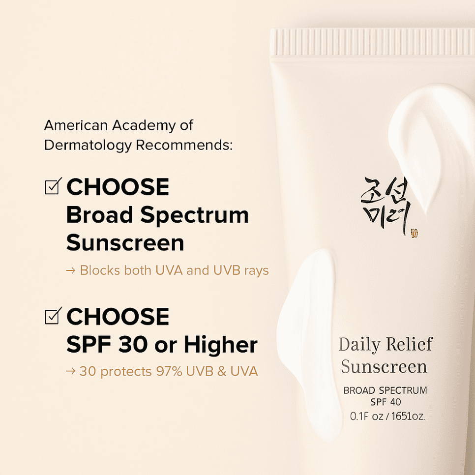 Beauty of Joseon Relief Sun SPF50 bottle on beige background