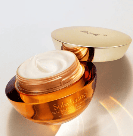 Sulwhasoo Concentrated Ginseng Cream in golden jar