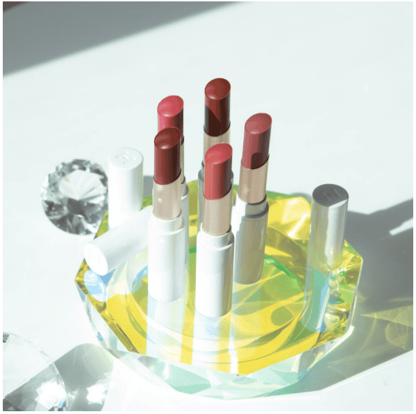 Hince Mood Enhancer Lipsticks arranged aesthetically
