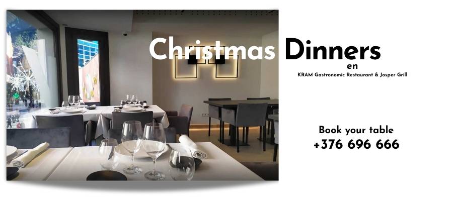 Christmas Dinners at KRAM Gastronomic Restaurant and Josper Grill in Andorra
