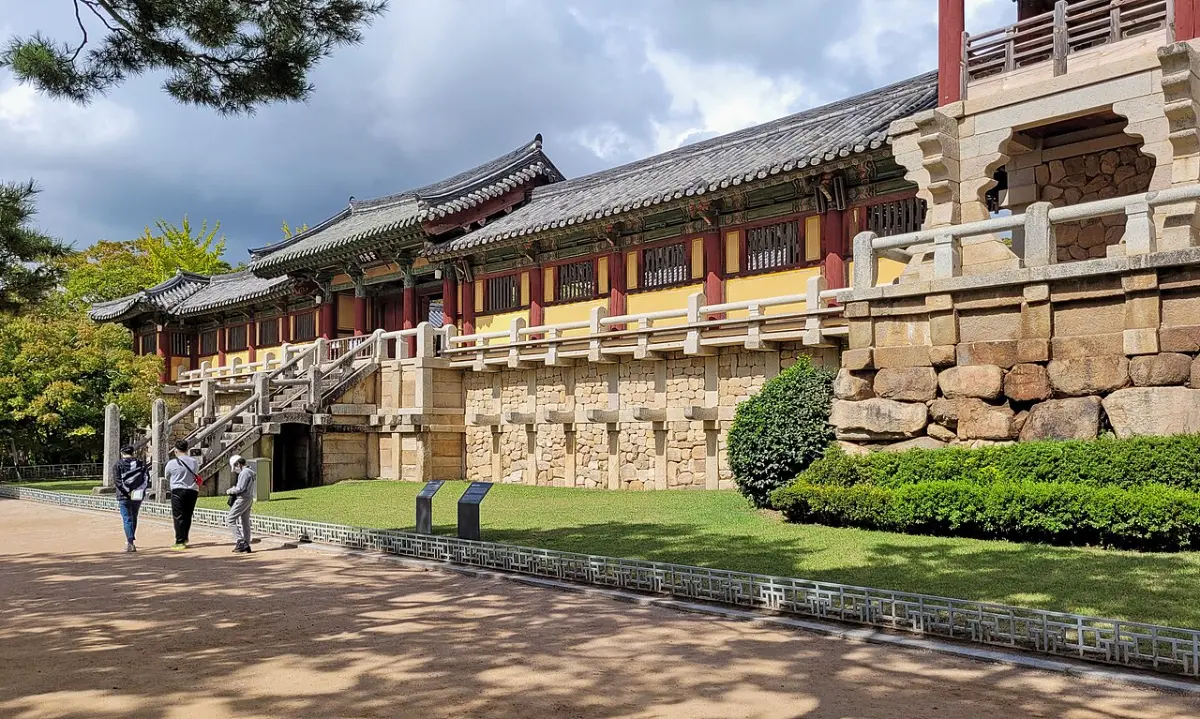 Stone bridges at Bulguksa Temple