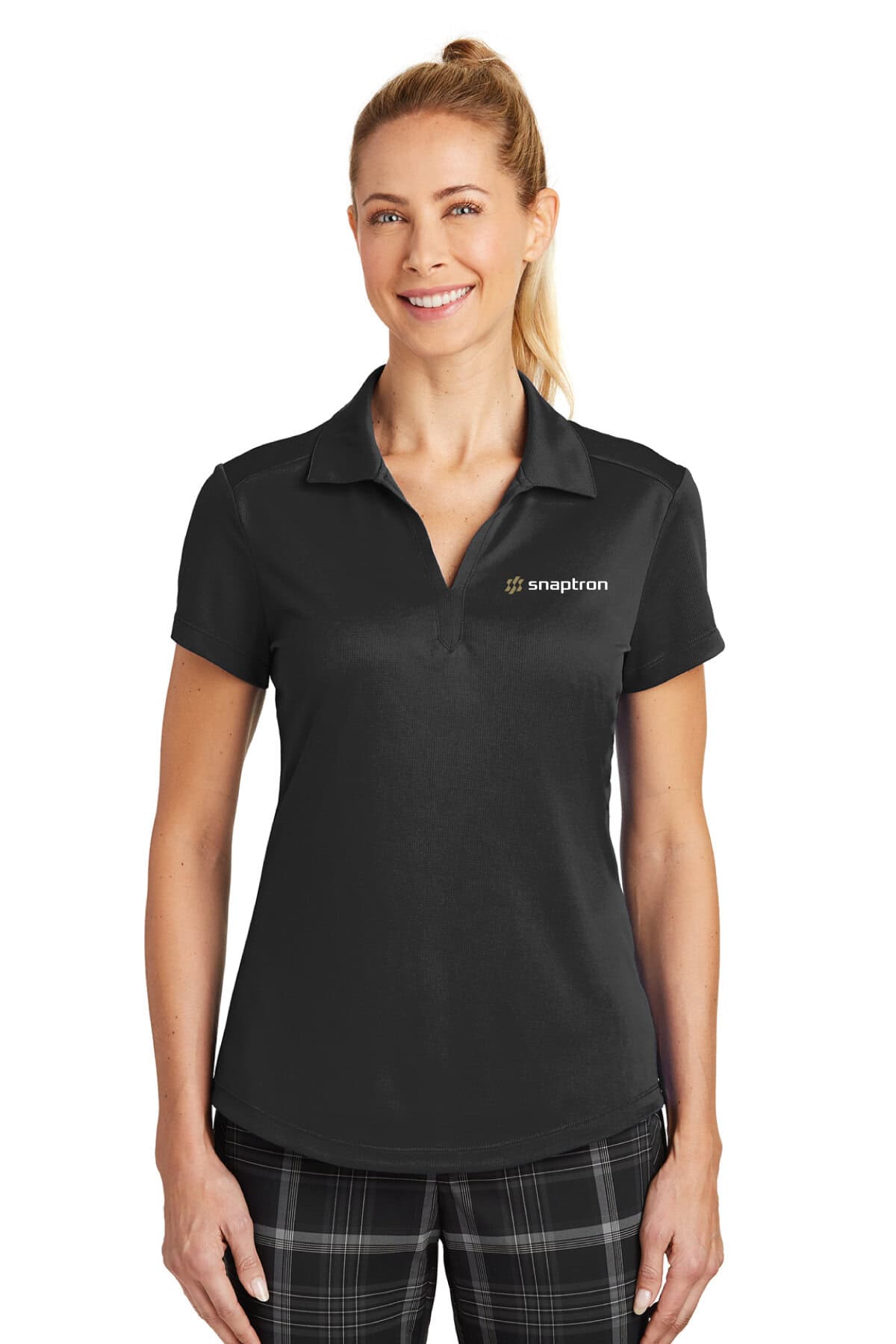 Polyester polo shirt with custom logo embroidery for promotional branding and corporate events. Perfect for team uniforms, school events, and company apparel branding.