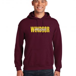 Windsor Middle hoodie with custom printed logo, available through K&W Shirts for personalized apparel printing and quality embroidery services.