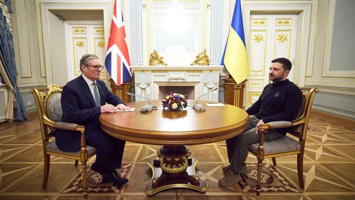 Президент України Володимир Зеленський і прем’єр-міністр Великої Британії Кір Стармер