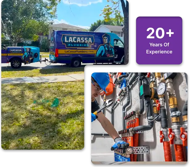 Repiping-Installation-And-LaCassa-Plumbing-Vans-Photo-Collage
